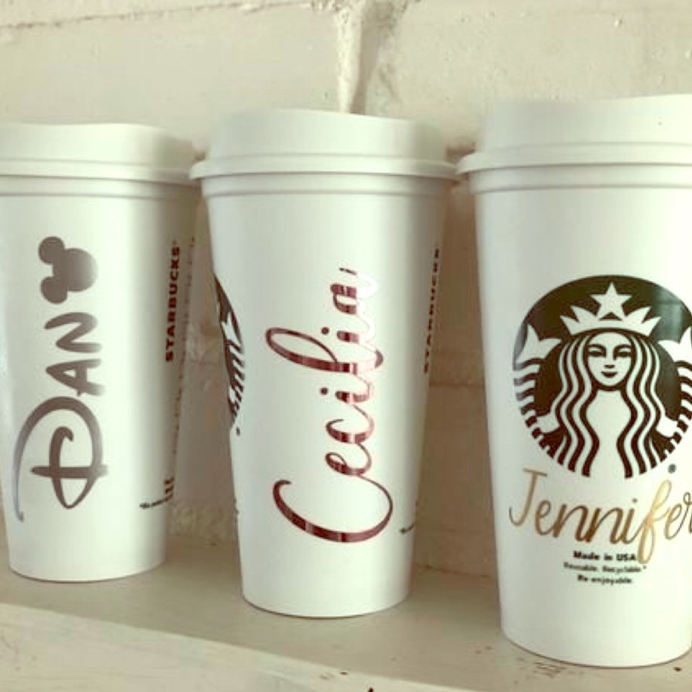 Fun Decal Starbucks coffee cups